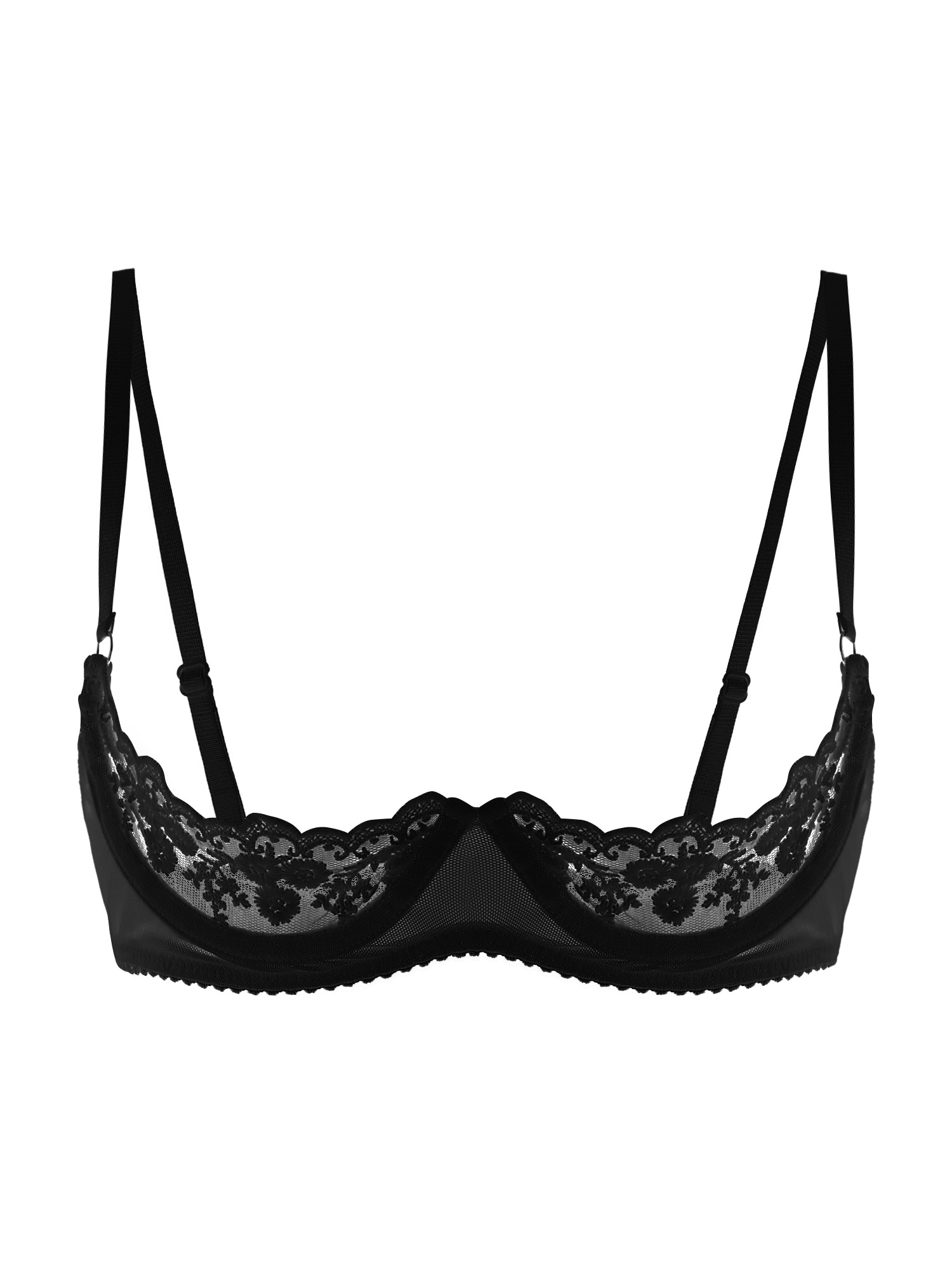 Underwear - حمالة صدر نسائية مثيرة بتصميم مفتوح،