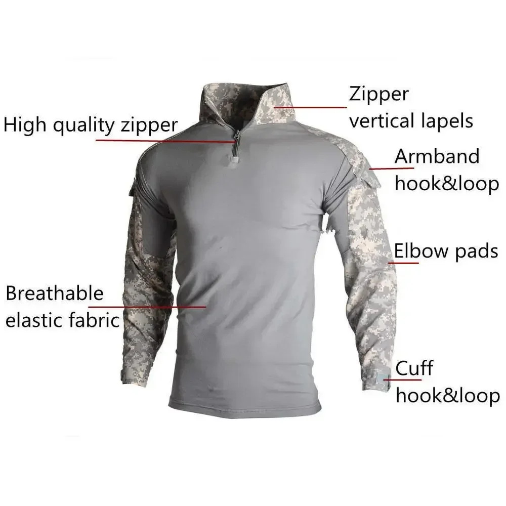 MC في الهواء الطلق الدعاوى الت - مراجعة Tactical Military Shirt Cargo وسعره
