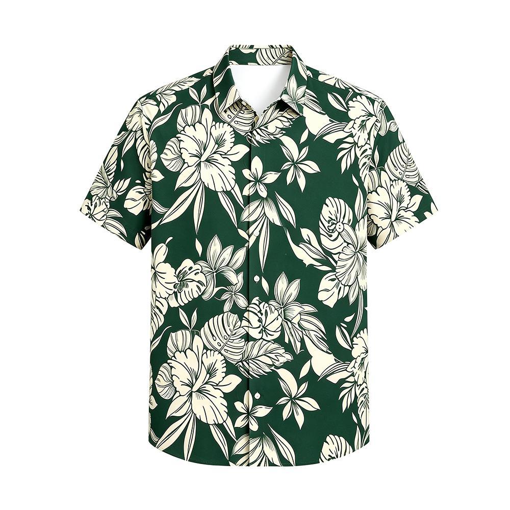 قميص هاواي رجالي بطبعة نباتية  - مراجعة Vintage Hawaiian Floral Shirt وسعره