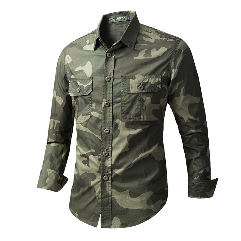 قمصان تكتيكية رجالية للربيع وا - مراجعة Tactical Military Shirt Cargo وسعره