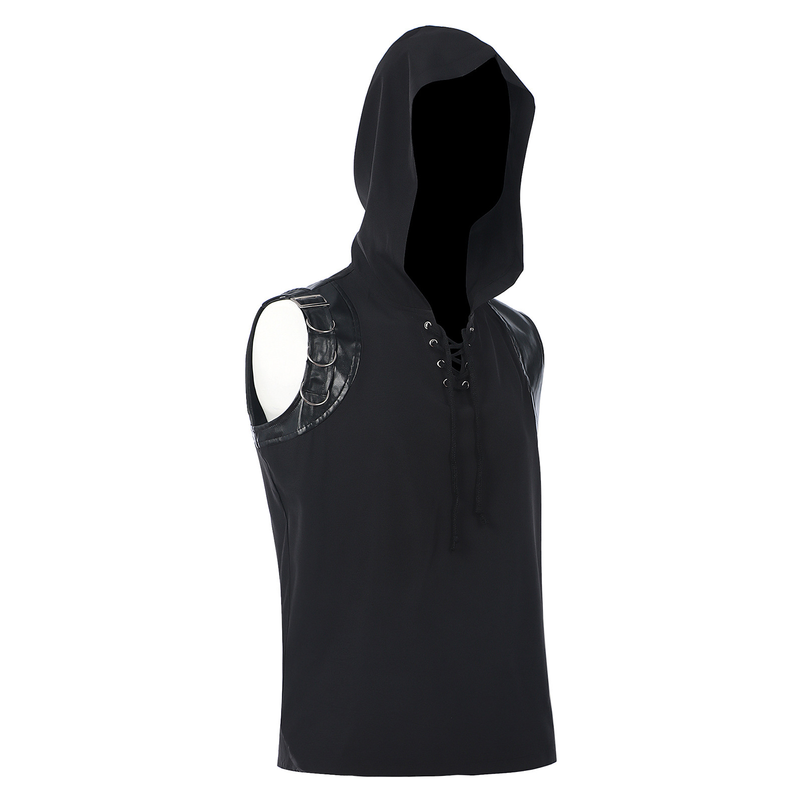 قمصان رجالية مستوحاة من عصر ال - مراجعة Medieval Gothic Lace Up Pirate Shirt وسعره