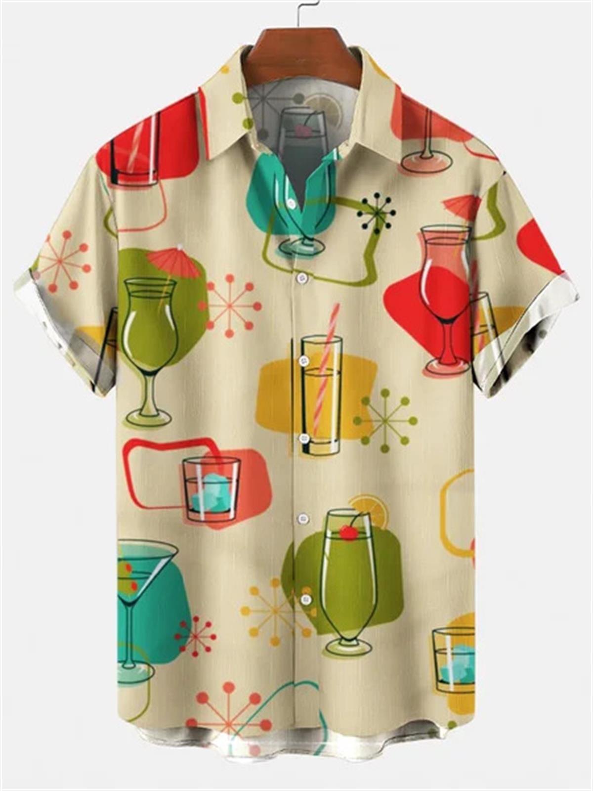 قميص هاواي رجالي، قميص بنقشة ز - مراجعة Vintage Hawaiian Floral Shirt وسعره